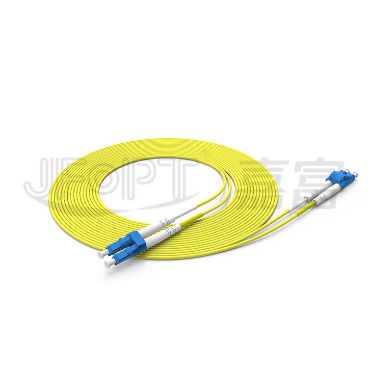 La correction duplex de fibre de LC LC attachent le câble optique de fibre du mode unitaire OS2 Zipcord de 2.0mm 3.0mm