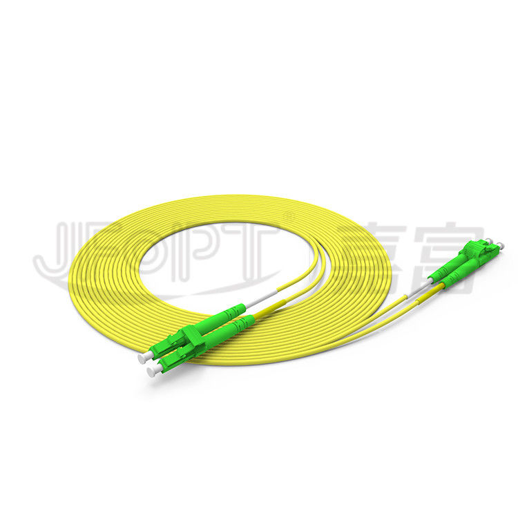 La correction duplex de fibre de LC LC attachent le câble optique de fibre du mode unitaire OS2 Zipcord de 2.0mm 3.0mm