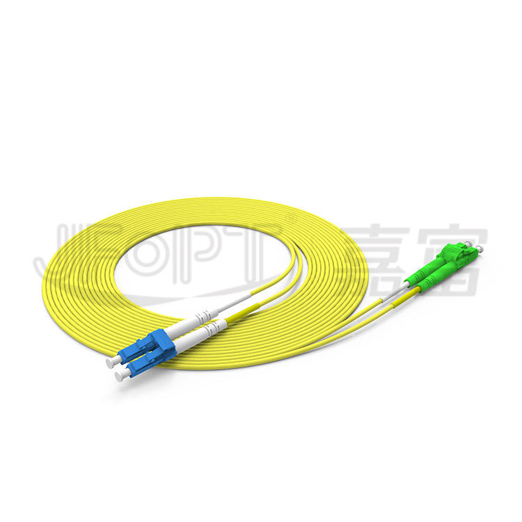 La correction duplex de fibre de LC LC attachent le câble optique de fibre du mode unitaire OS2 Zipcord de 2.0mm 3.0mm