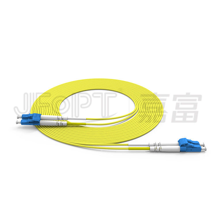 La correction duplex de fibre de LC LC attachent le câble optique de fibre du mode unitaire OS2 Zipcord de 2.0mm 3.0mm