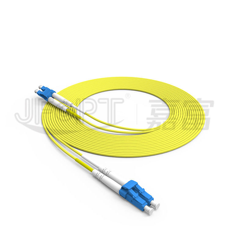 La correction duplex de fibre de LC LC attachent le câble optique de fibre du mode unitaire OS2 Zipcord de 2.0mm 3.0mm