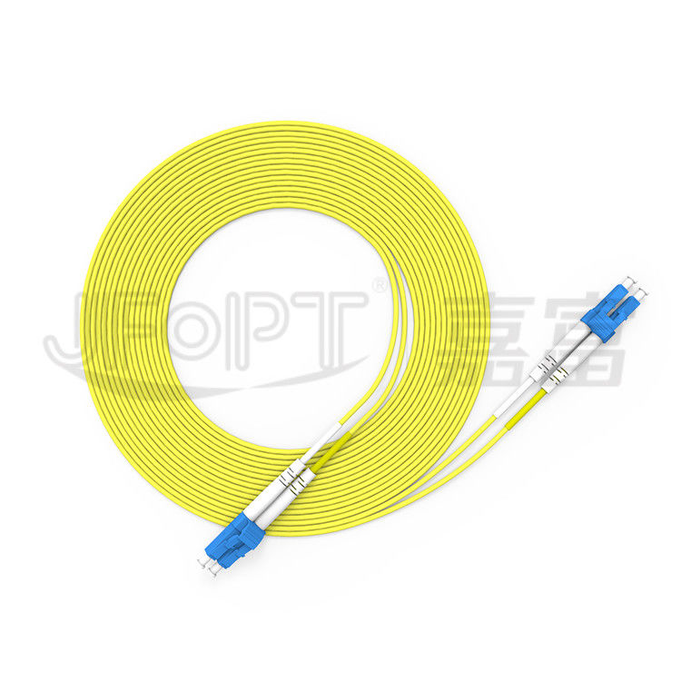 La correction duplex de fibre de LC LC attachent le câble optique de fibre du mode unitaire OS2 Zipcord de 2.0mm 3.0mm