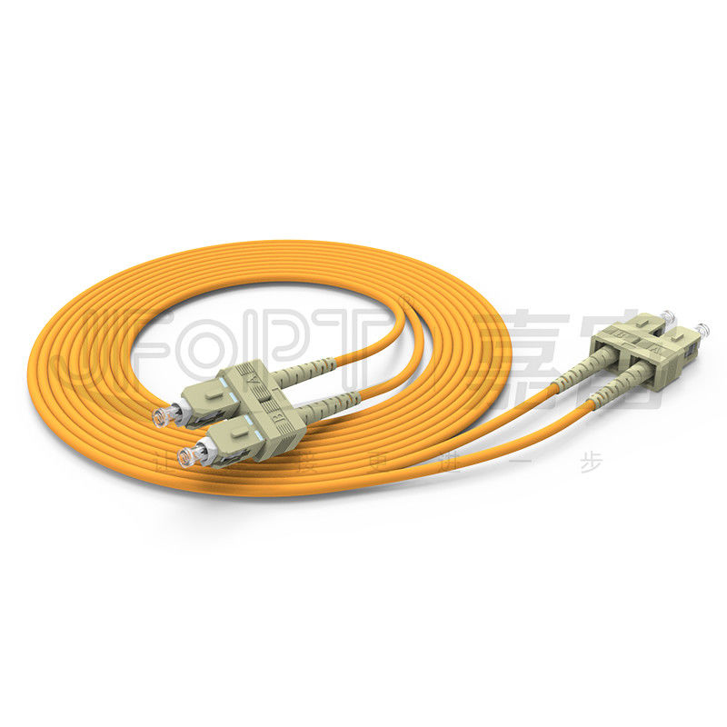 SC/UPC - fibre de Corning multimode OM1 OM2 OM3 OM4 OM5 YOFC de corde de correction duplex de SC/UPC