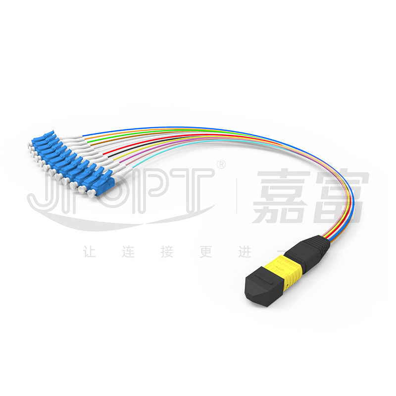 MTP-12 * branche optique de Furcation du noyau OS2 G657A1 G657A2 0.9mm du pullover 12 de fibre de LC
