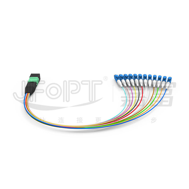 MTP-12 * branche optique de Furcation du noyau OS2 G657A1 G657A2 0.9mm du pullover 12 de fibre de LC