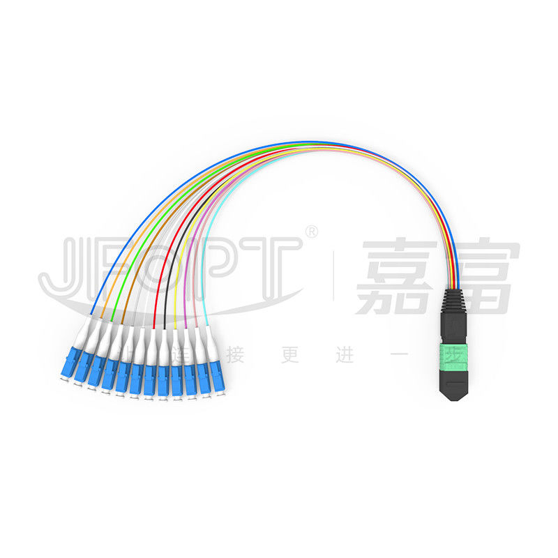 MTP-12 * branche optique de Furcation du noyau OS2 G657A1 G657A2 0.9mm du pullover 12 de fibre de LC