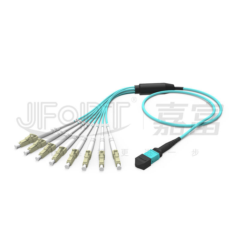 MPO - Fanout LC DX de la corde de correction d'évasion de LC 2.0mm avec l'olive standard de perte de millimètre d'agrafe