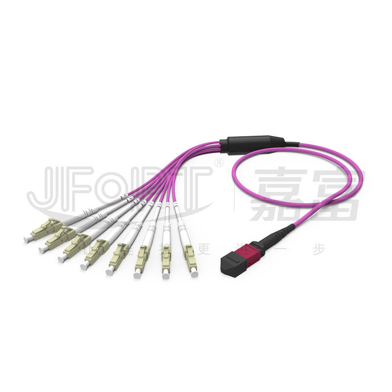 MPO - Fanout LC DX de la corde de correction d'évasion de LC 2.0mm avec l'olive standard de perte de millimètre d'agrafe