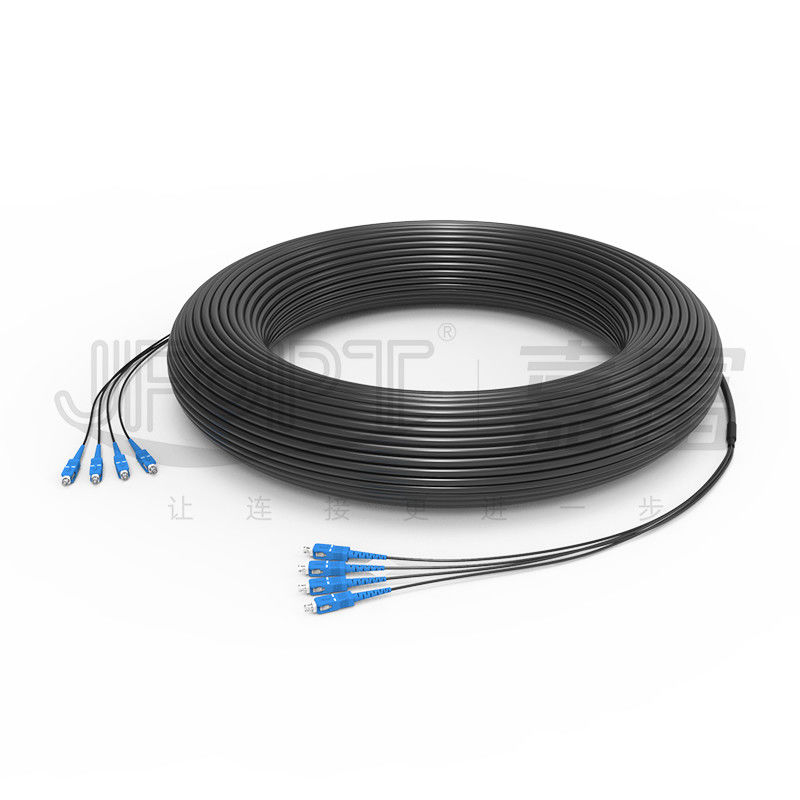 La station de base de câble de fibre d'évasion d'OD 7.0-9.0mm câblent le sous câble de 2.0mm avec SC/UPC