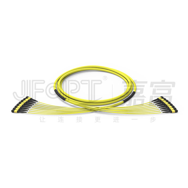 G657A1 plient perte unitaire du mode OS2 de MPO de fibre du câble optique 96 du noyau 8 de fibres peu sensibles de l'unité 12 la basse