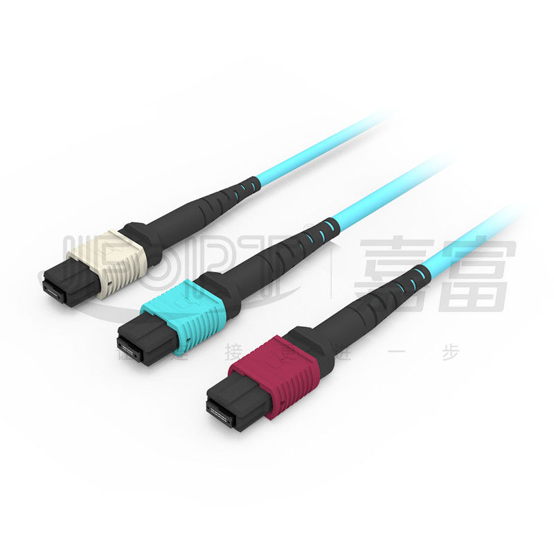 Câble optique de fibre de PVC du câble 2.0mm-5.0mm de tronc de MPO d'OFNP