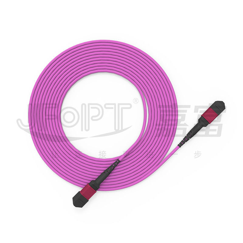 Câble optique de fibre de PVC du câble 2.0mm-5.0mm de tronc de MPO d'OFNP