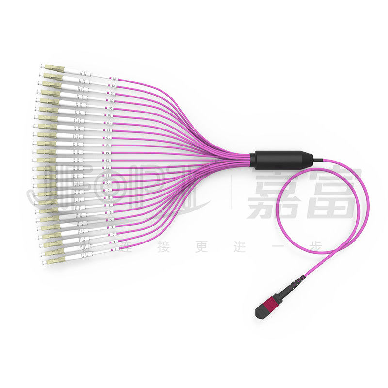corde de correction de la branche MTP de 2.0mm LC MTP-LC 24 noyaux corde de correction de fibre de 3.0mm OM4