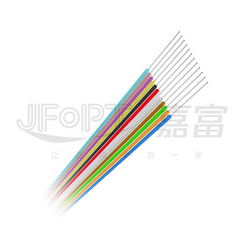 Mode unitaire protégé 0.6mm serré optique de fibre du câble 0.9mm de fibre de PVC LSZH Hytrel/à plusieurs modes de fonctionnement d'intérieur