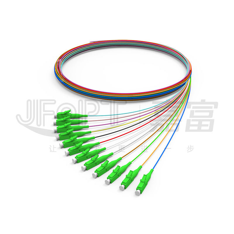 Mode unitaire protégé 0.6mm serré optique de fibre du câble 0.9mm de fibre de PVC LSZH Hytrel/à plusieurs modes de fonctionnement d'intérieur