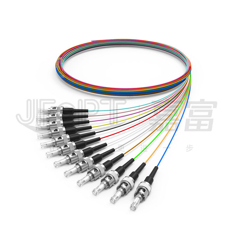 Mode unitaire protégé 0.6mm serré optique de fibre du câble 0.9mm de fibre de PVC LSZH Hytrel/à plusieurs modes de fonctionnement d'intérieur