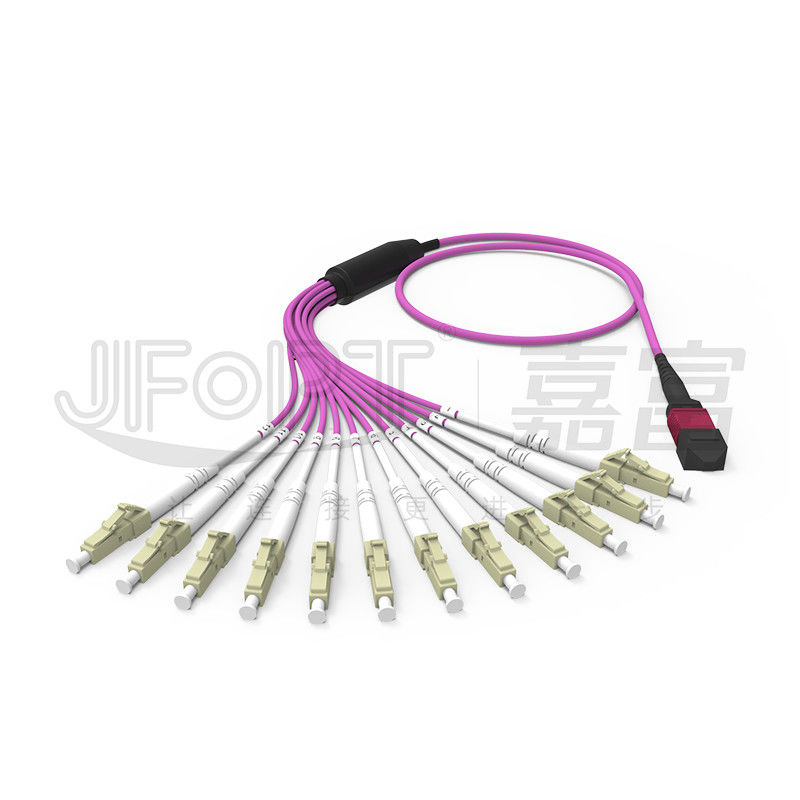La correction blindée blindée d'intérieur de câble optique de fibre de MPO MTP attachent 3.0mm 3.5mm 4.0mm