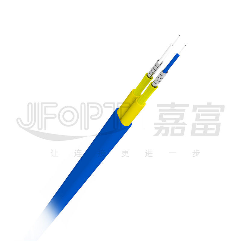 Câble optique blindé du câble 3.0mm de fibre de Dual Core sous blindé avec le tube en spirale