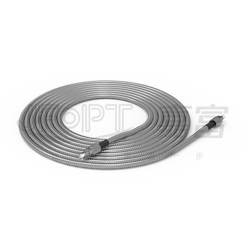 Écrasez la corde de correction blindée en spirale externe blindée d'intérieur de câble optique de fibre de 6.0mm