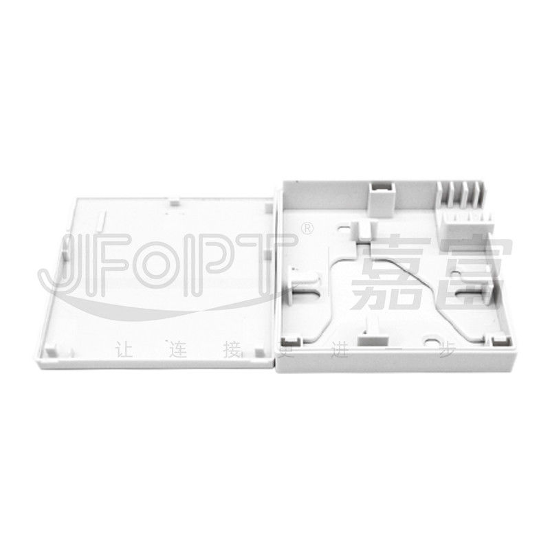 Le support inférieur 1 de boîte d'arrêt de câble optique de la fibre 86*86 creusent la boîte en plastique d'Access