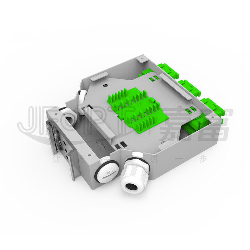 Couche optique de noyaux de la boîte 2-24 d'arrêt de fibre de rail de CATV DIN double