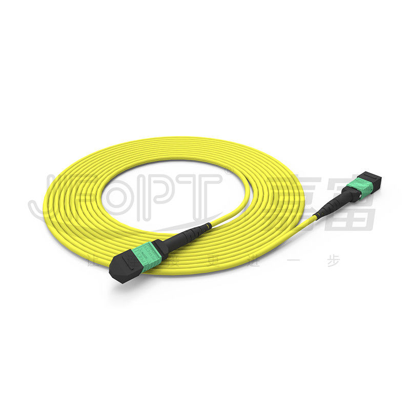 La polarité du mode unitaire OS2 de noyau de MTP 24 une UL d'OFNP a évalué la corde de correction optique de fibre
