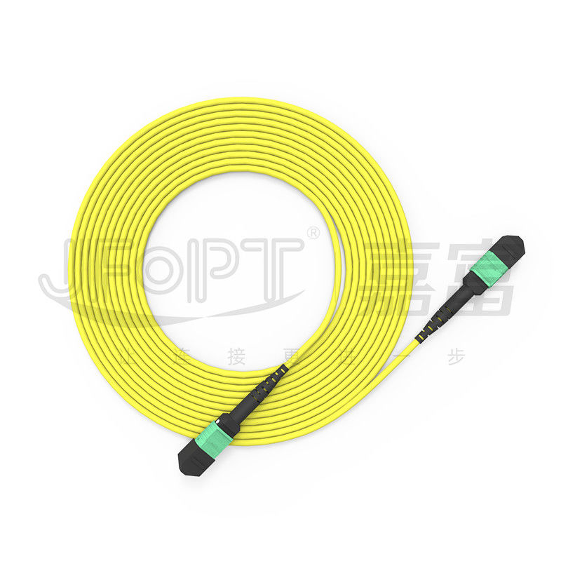 La polarité du mode unitaire OS2 de noyau de MTP 24 une UL d'OFNP a évalué la corde de correction optique de fibre