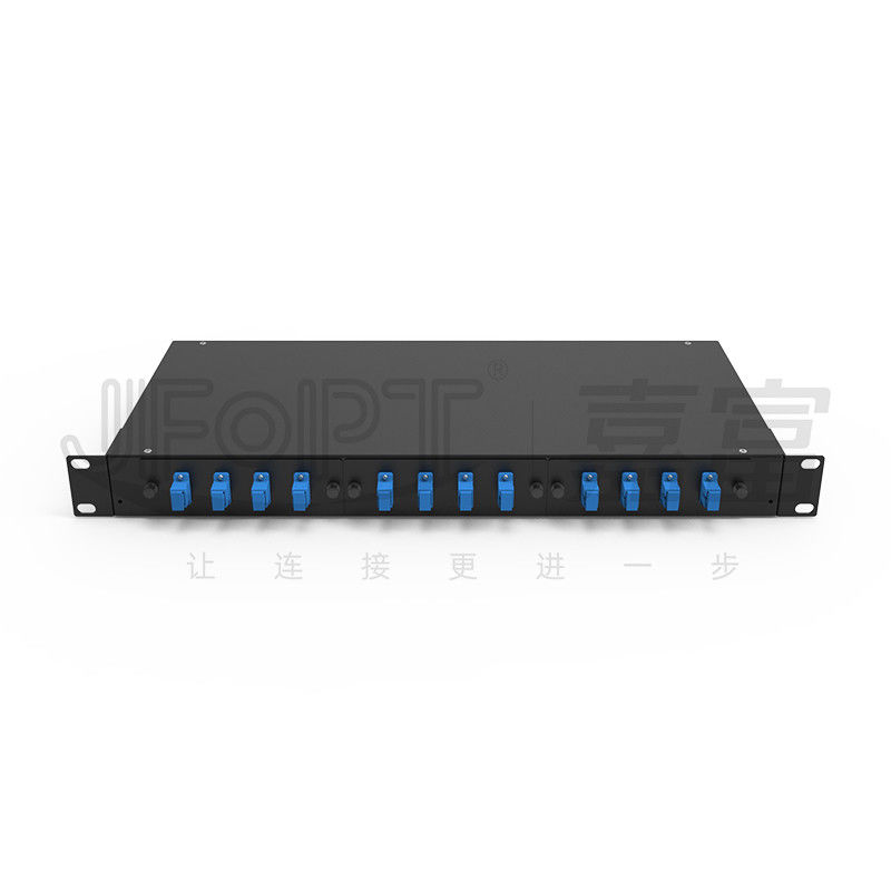 Tableau de connexion des fibres de bâti de support de port de Sc 12 avec des adaptateurs de SC/UPC et des tresses de 1m