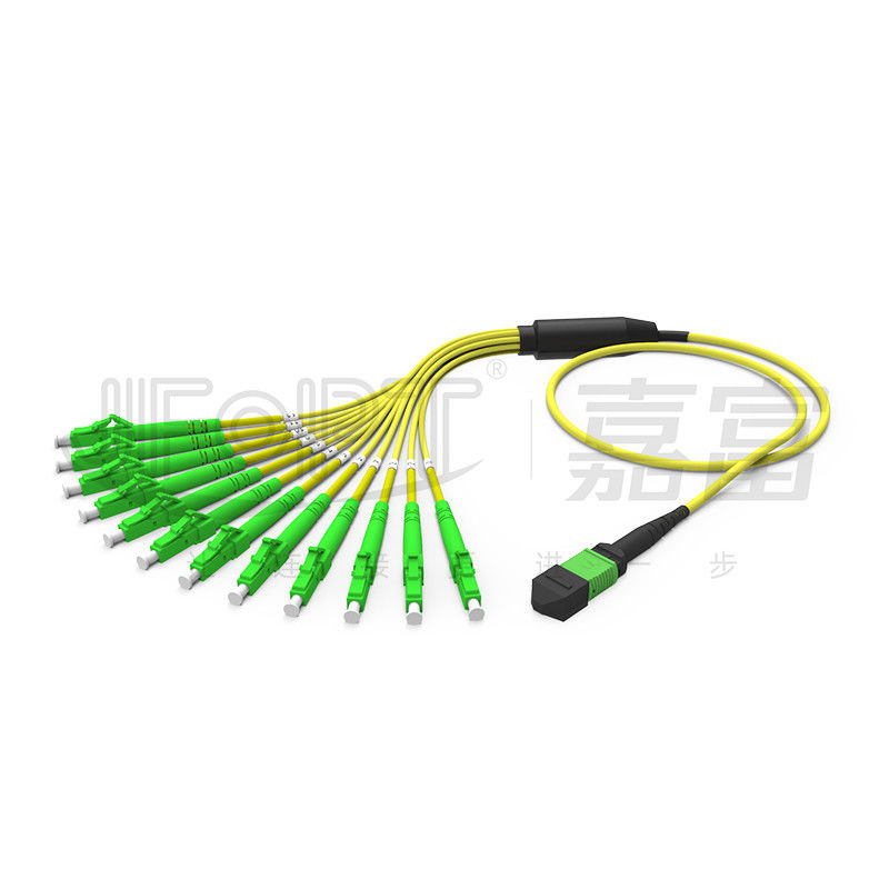 Mini MPO corde de correction de fibre de la branche MPO du câble 2.0mm d'évasion de MPO-LC 3,0