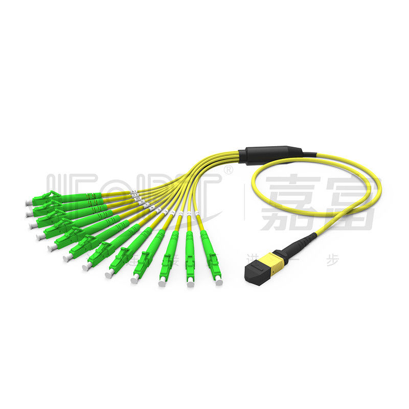 Mini MPO corde de correction de fibre de la branche MPO du câble 2.0mm d'évasion de MPO-LC 3,0
