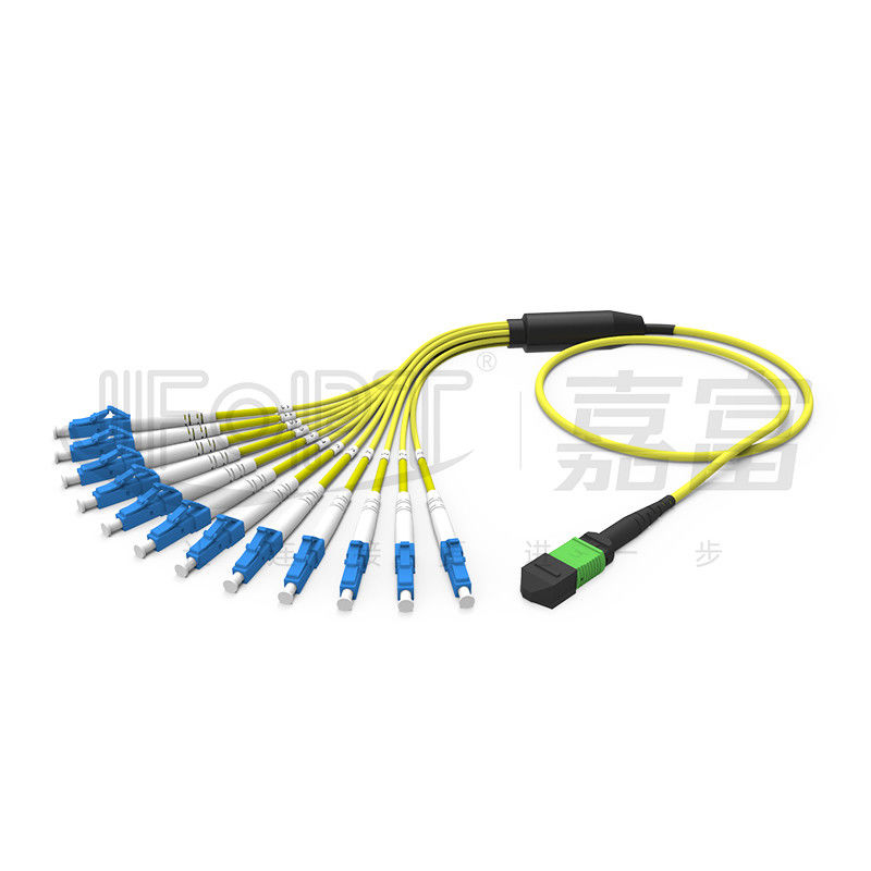 Mini MPO corde de correction de fibre de la branche MPO du câble 2.0mm d'évasion de MPO-LC 3,0