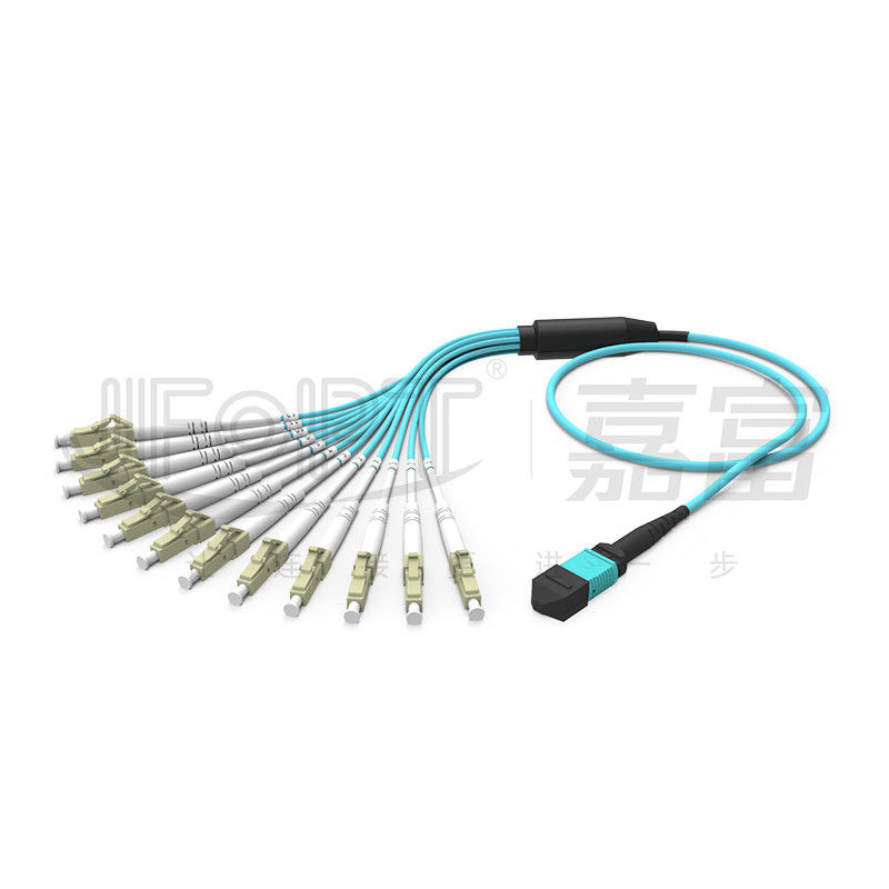 Mini MPO corde de correction de fibre de la branche MPO du câble 2.0mm d'évasion de MPO-LC 3,0