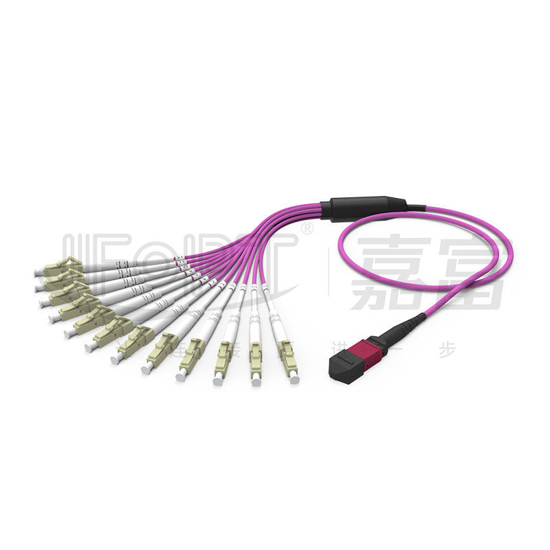 Mini MPO corde de correction de fibre de la branche MPO du câble 2.0mm d'évasion de MPO-LC 3,0