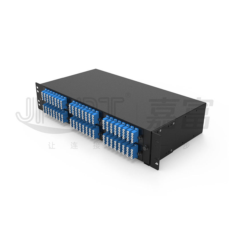 2U glissant le plateau de épissure de fusion ultra mince de fibres du tableau de connexion des fibres de bâti de support LC QX 196
