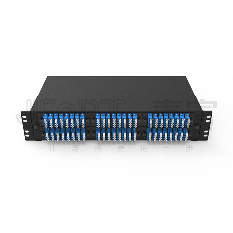 2U glissant le plateau de épissure de fusion ultra mince de fibres du tableau de connexion des fibres de bâti de support LC QX 196
