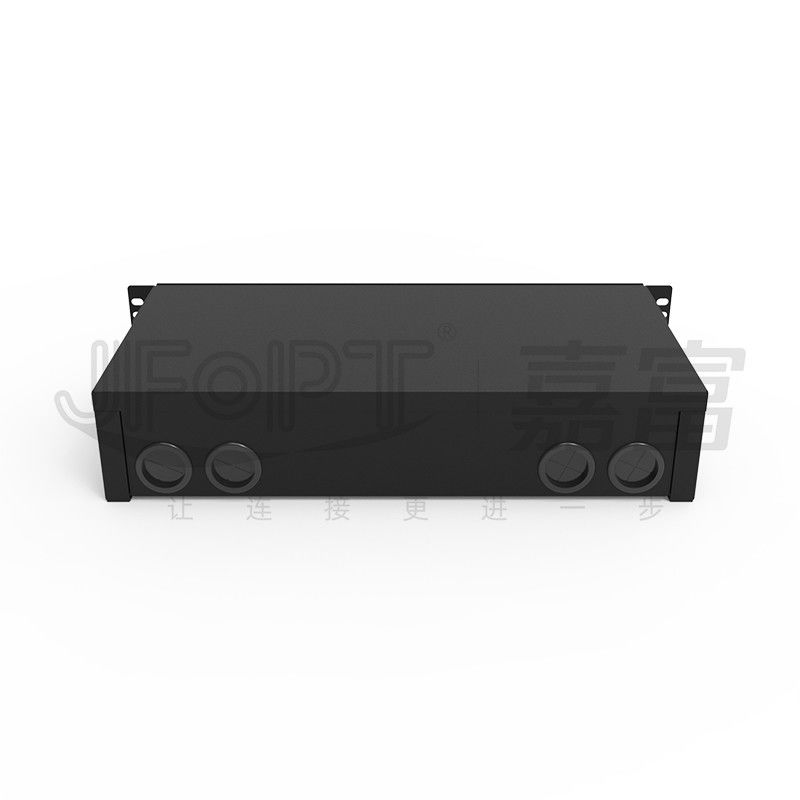2U glissant le plateau de épissure de fusion ultra mince de fibres du tableau de connexion des fibres de bâti de support LC QX 196