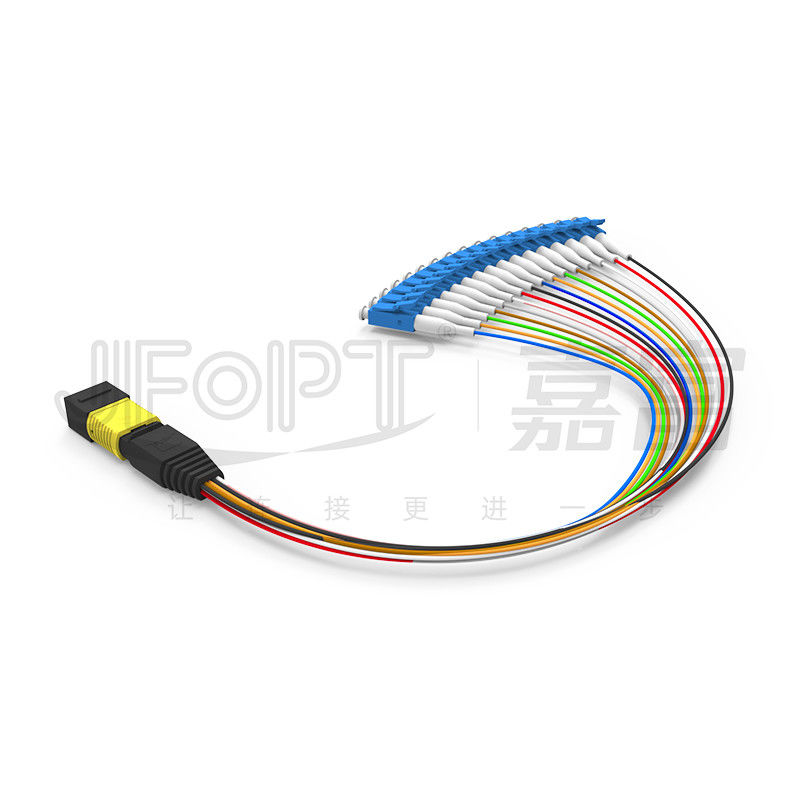 Type unimodal de la perte G657A1/G657A2 de noyaux de la corde de correction de MPO-LC 16 bas une boîte de module