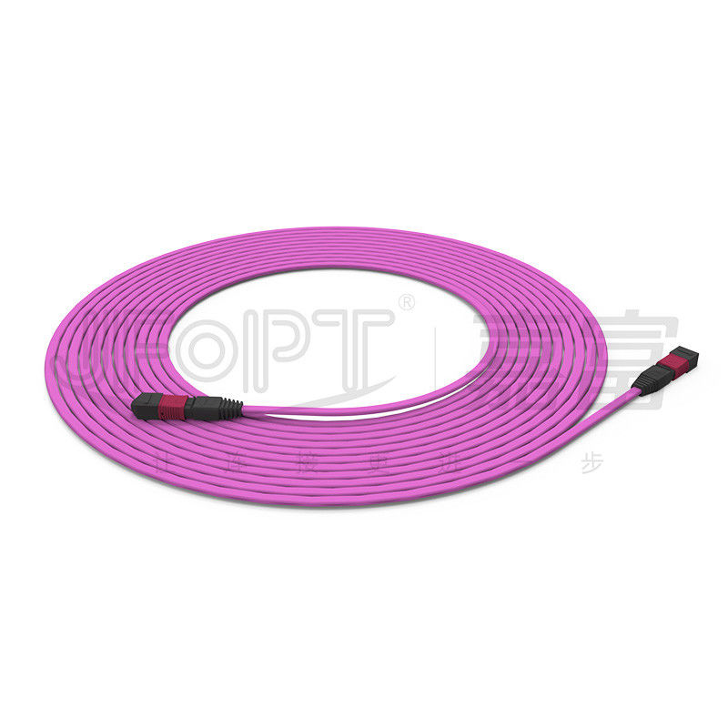 Le câble de tronc ignifuge à 12 cœurs multimode 50/125 OFNR/OFNP