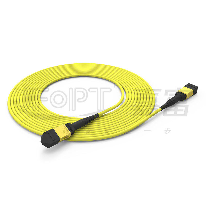12 cœurs MPO câble de tronc câble de patch mode unique G657A1/G657A2 3.0 LSZH A/B inversion de polarité