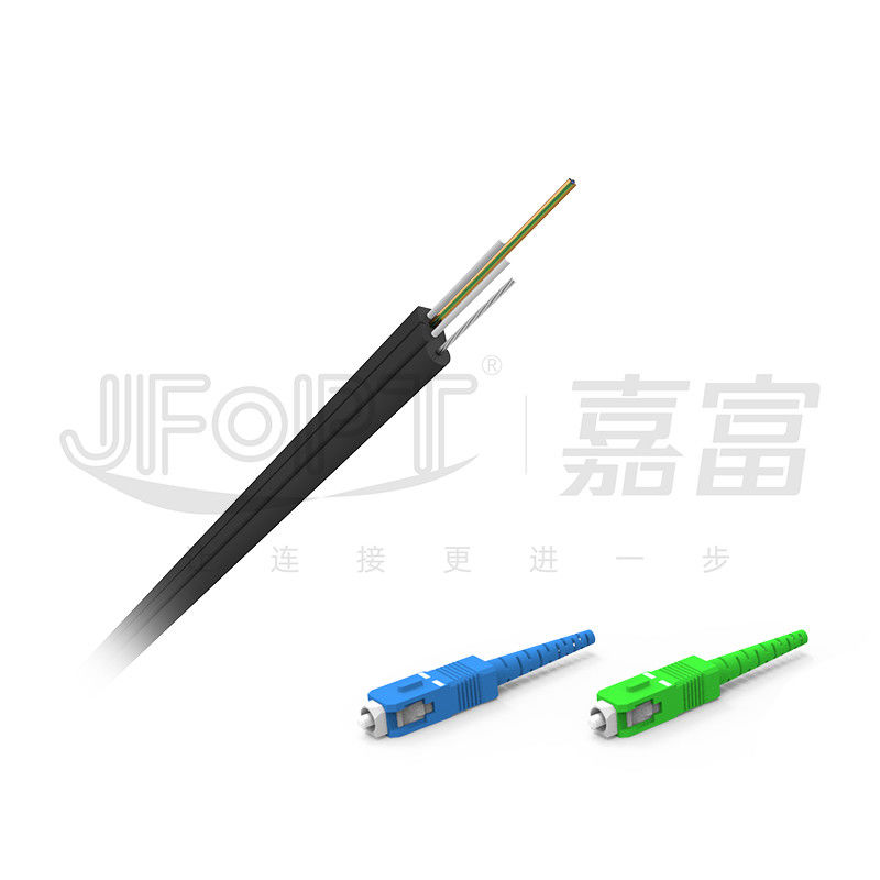 Cable à fibre optique auto-supportant renforcé en FRP à tampon étroit SC-SC à noyau unique G657A1/A2