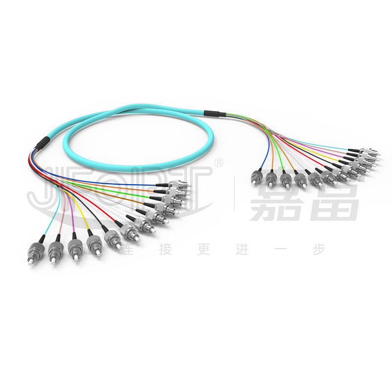 10 Gigabit Branch à ruban Multimode Cord de patch 2-24 Noyaux OM3/OM4 Aqua LSZH Branch 2.0/3.0mm
