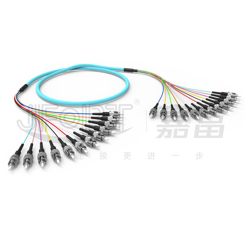 10 Gigabit Branch à ruban Multimode Cord de patch 2-24 Noyaux OM3/OM4 Aqua LSZH Branch 2.0/3.0mm