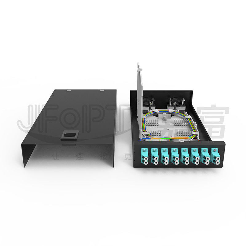 Boîte de terminaison de fibre optique de type verrouillage bureau/mur SC/LC/FC/ST 8-12 ports Noir