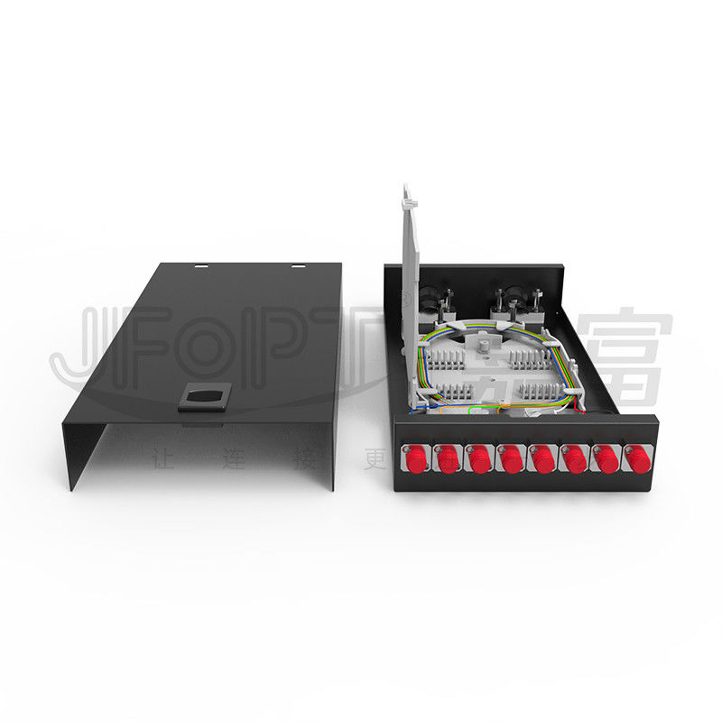 Boîte de terminaison de fibre optique de type verrouillage bureau/mur SC/LC/FC/ST 8-12 ports Noir
