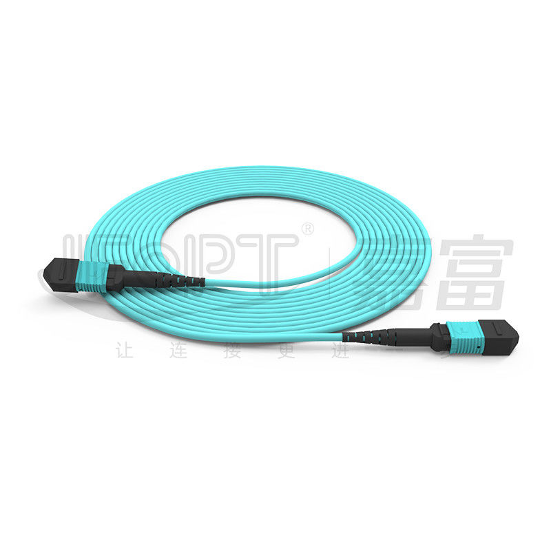 Perte de retour du concentré MPO ≥20 dB MM OM3/OM4 MPO-MPO patch cord pour la communication par fibre optique