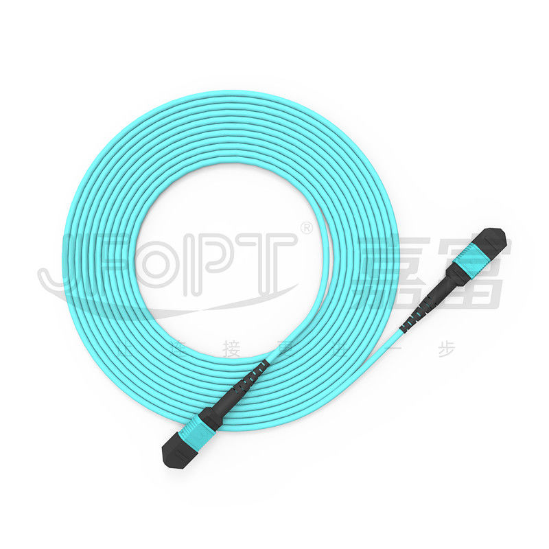 Perte de retour du concentré MPO ≥20 dB MM OM3/OM4 MPO-MPO patch cord pour la communication par fibre optique