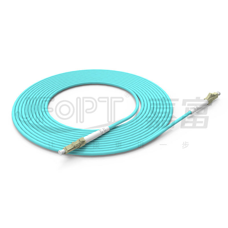 Cordon de patch en fibre optique à haute vitesse de 2,0 mm LC/APC SX multi-mode pour la transmission de données à grande vitesse
