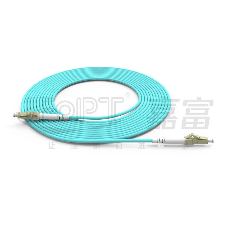 Cordon de patch en fibre optique à haute vitesse de 2,0 mm LC/APC SX multi-mode pour la transmission de données à grande vitesse