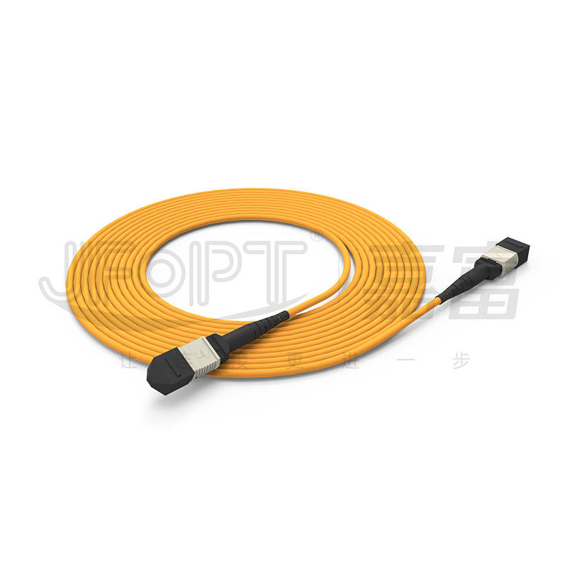 850nm Multimode Ferrule à faible perte MPO câble de tronc Multi-cœur Cordon de patch en fibre optique