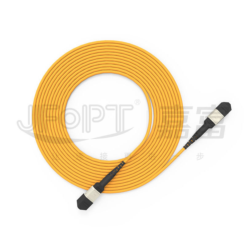 850nm Multimode Ferrule à faible perte MPO câble de tronc Multi-cœur Cordon de patch en fibre optique